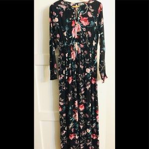 ASOS Maxi Floral Dress with Long sleeve, 45” waist